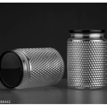 Transparent Container Jar Bubly 1set/ 2pcs 2