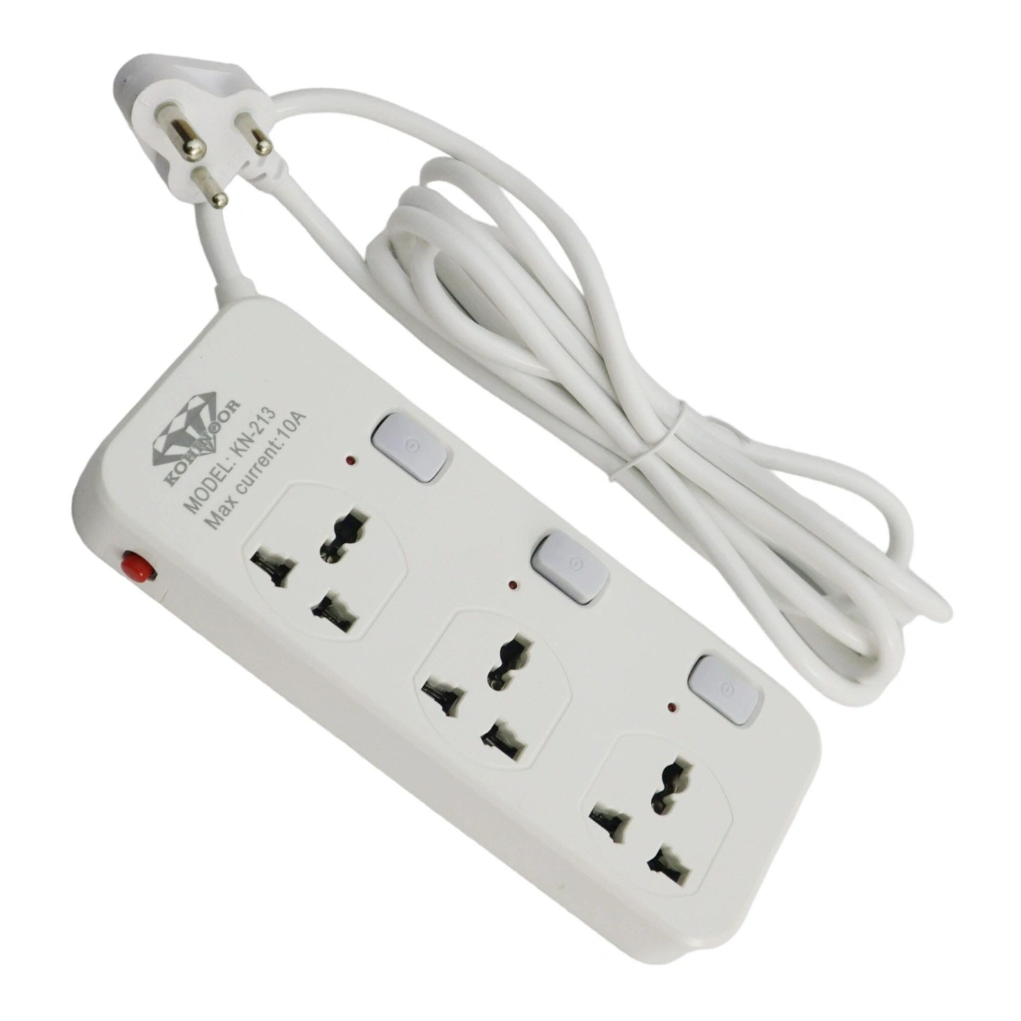 Incoaluxe PR3W Extension Cord/ Multiplug with 3-Socket, 3m Cable 1