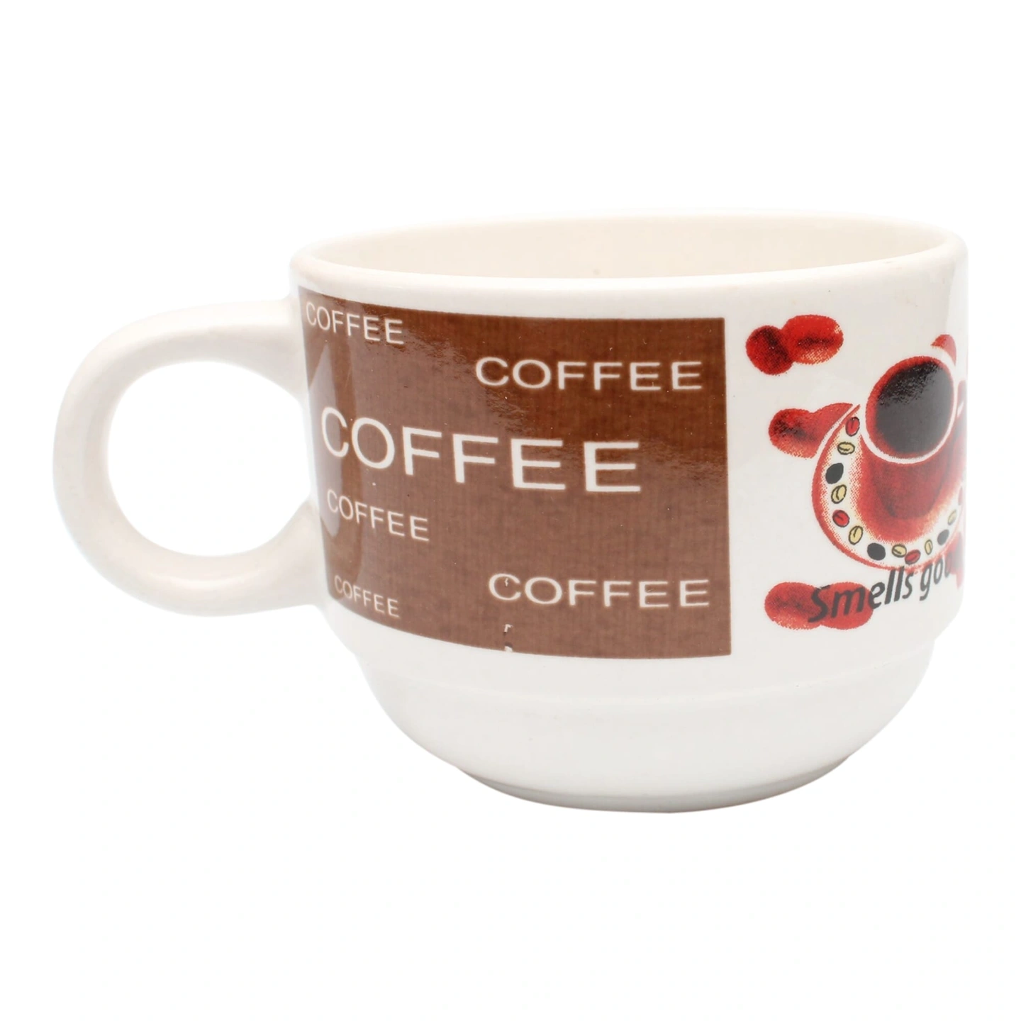 Ceramic Cup Set for Tea, Coffee - 6pcs 1