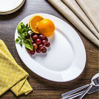 Ceramic Dinner platter Plate White -11inch 1