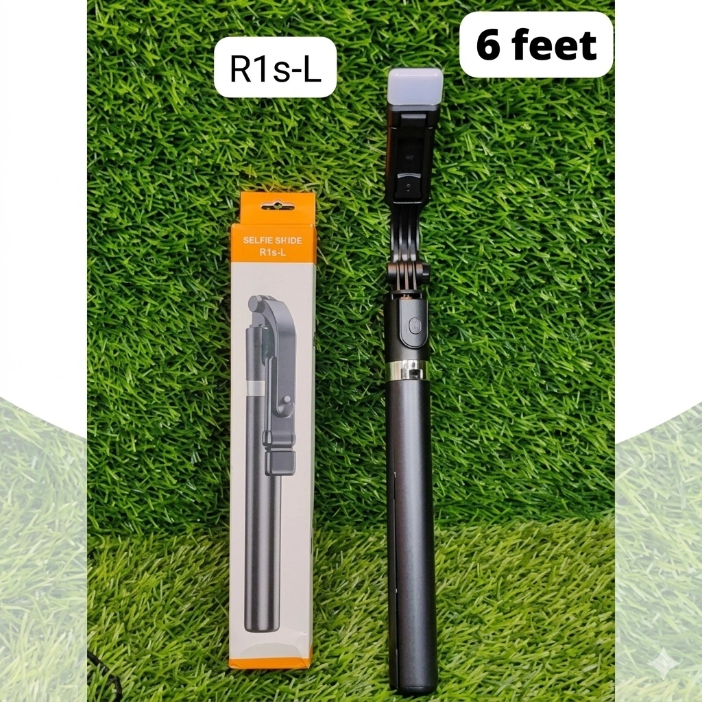 R1S-L Extended Selfie Stick Tripod with LED Light 1