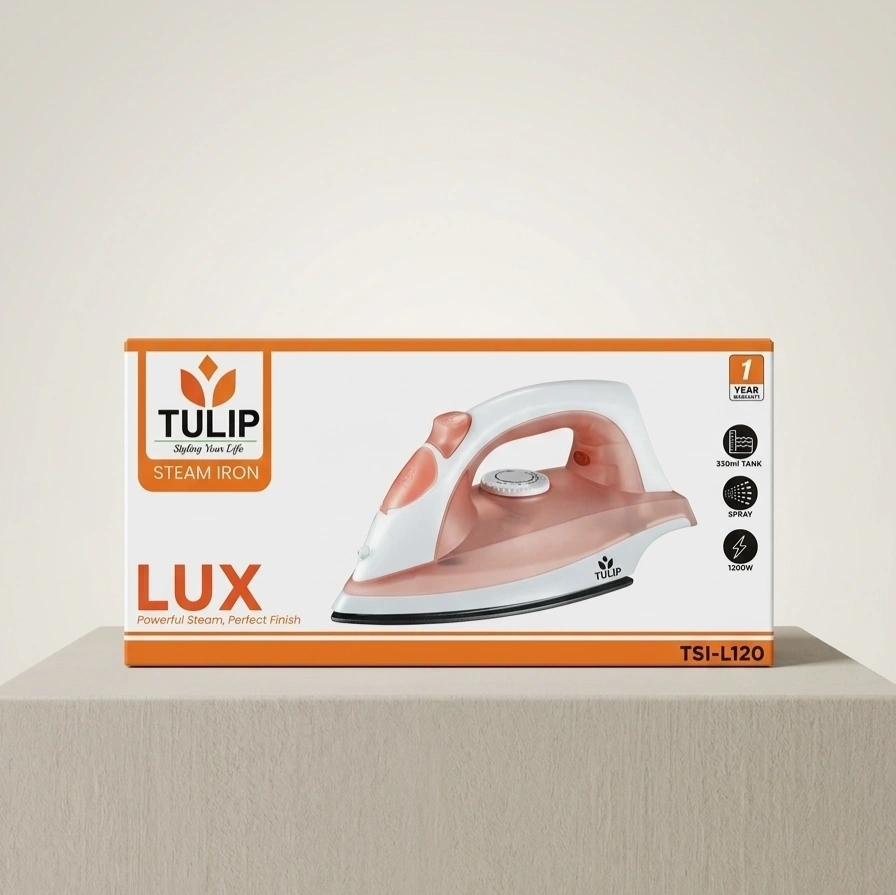 Tulip Lux Steam Iron (Model: TSI-L120) 1