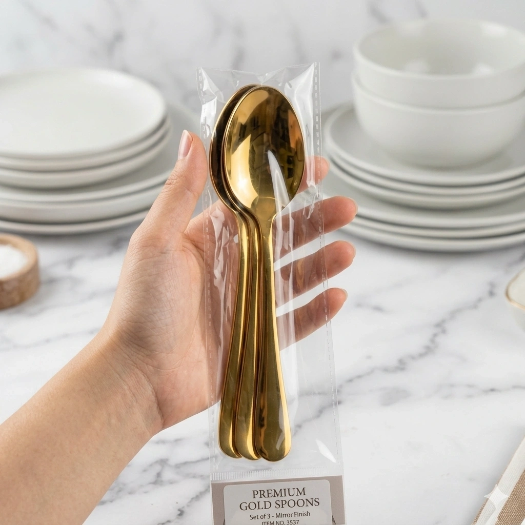 Golden Spoon Cutlery Set 1pack - 6 Psc 1