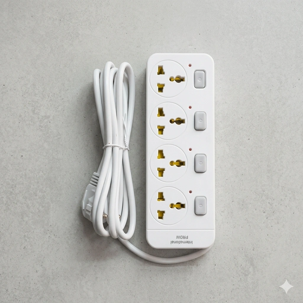 Incoaluxe PR4W Multiplug / Extension Cord with 4-Socket, 3m Cable 1