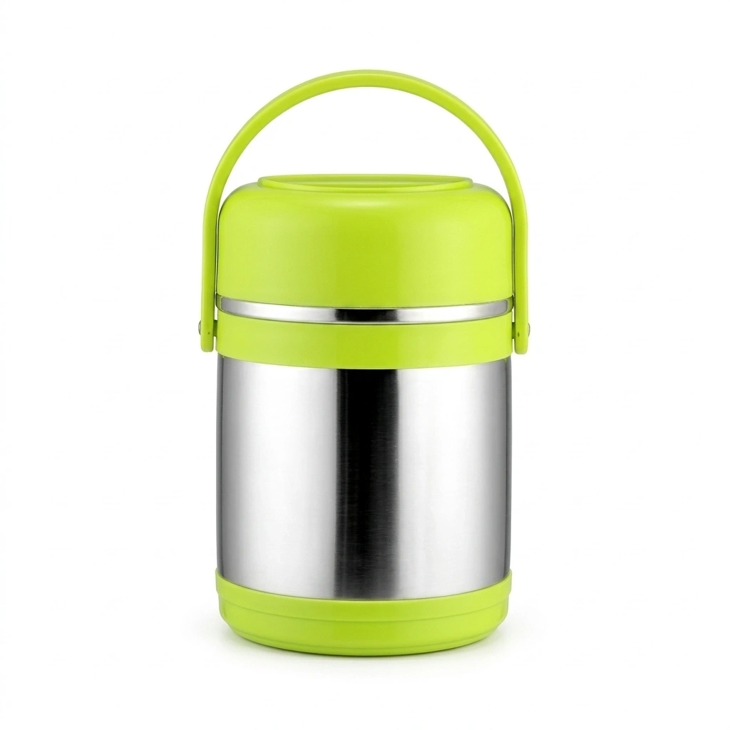 Stainless Steel Lunch Box / Hotcase with Handle Durable & Leak-Resistant Tiffin Box - 1.5L 1