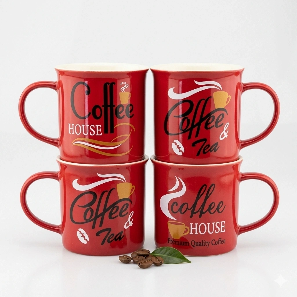 COFFEE SET - Ceramic Cup Set -6pcs 2
