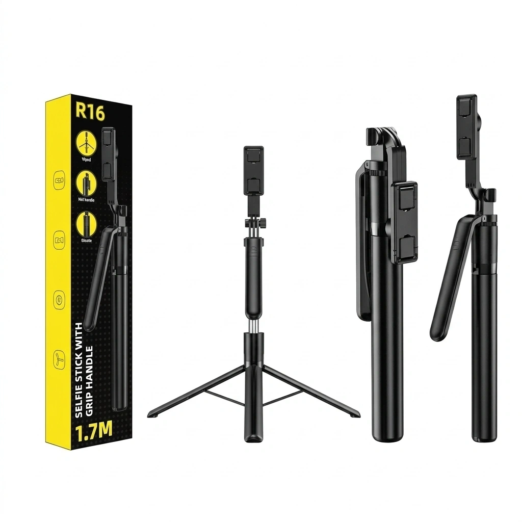 R16 Selfie Stick with Grip Handle 1