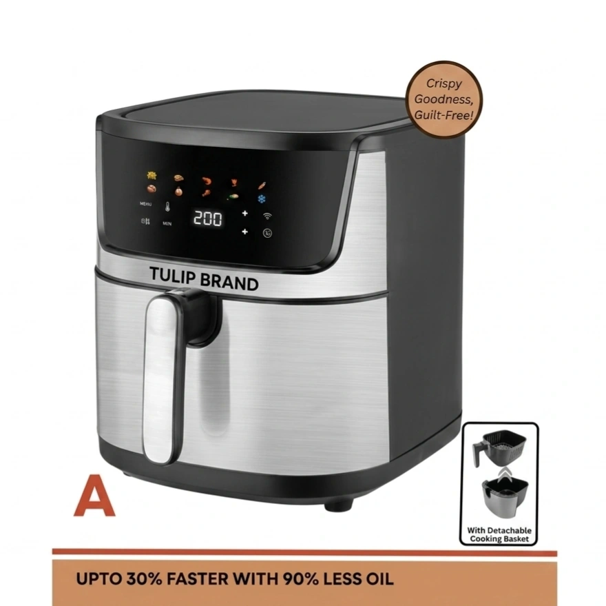 Tulip | Smart Digital Air Fryer | detachable basket | Ertiga - 9L 1