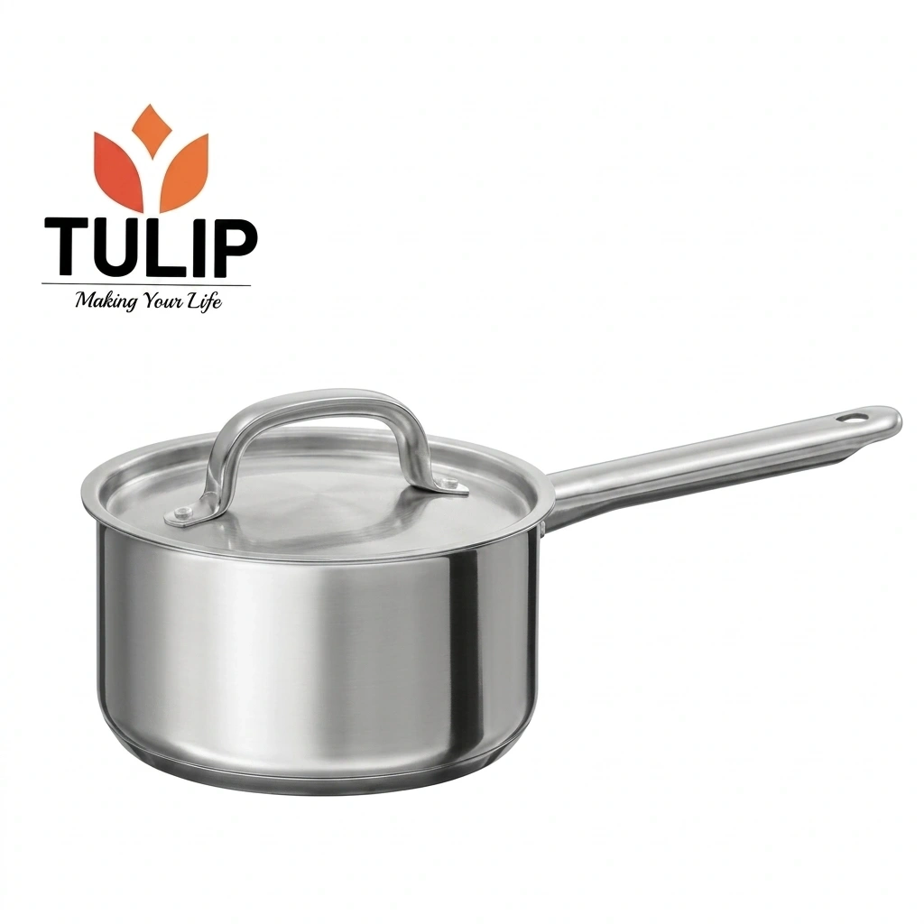 Tulip Triply saucepan with Lid-18cm 1