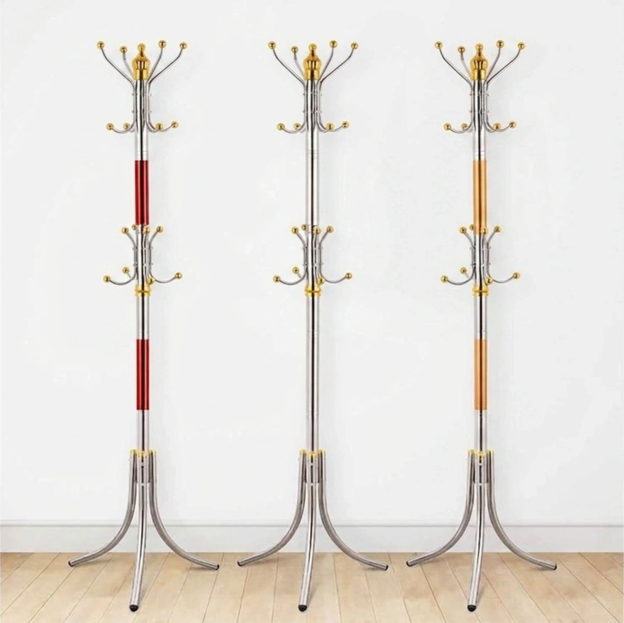 Stainless Steel vertical clothe stand | Multi-Hook Clothes & Hat Stand 1