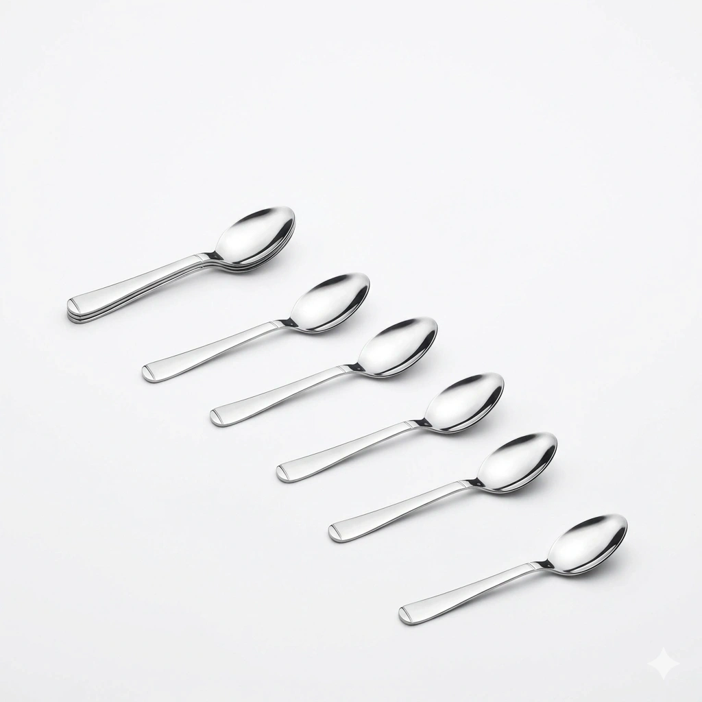 Tulip | Stainless Steel Coffee Spoon - 12cm 6pcs 1