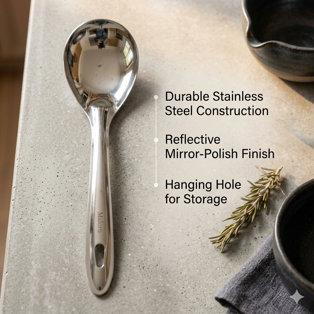 Malbro Stainless Steel Serving Spoon- 28cm 1