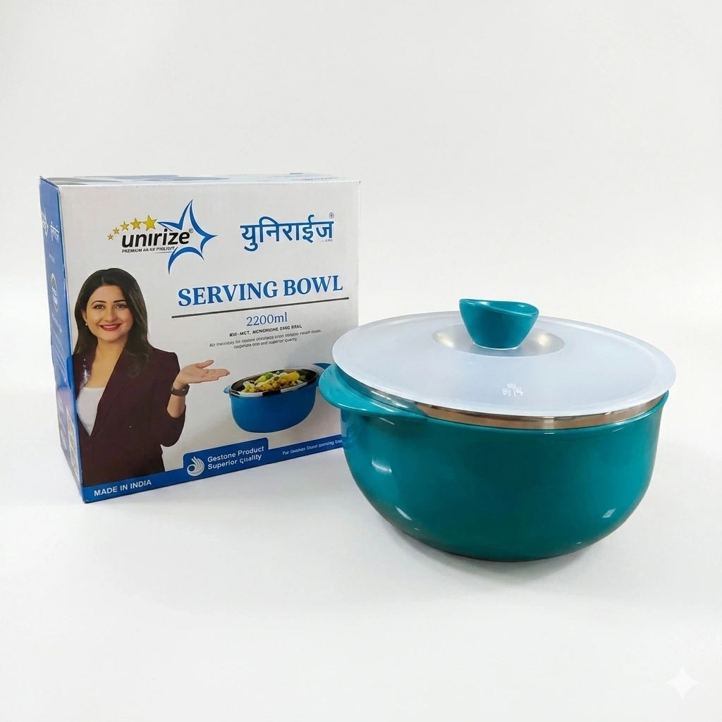 Unirize | Serving Bowl | BPA Free & Microwave Oven Safe - 2200ml 1