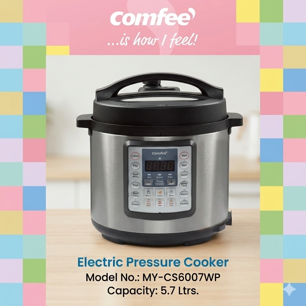 Comfee Electric Pressure Cooker -5.7Ltr 1