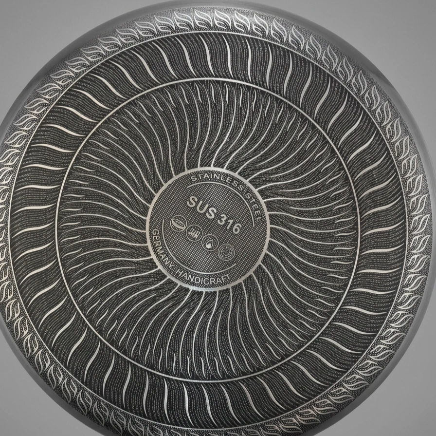 Bakhshie Non-Stick Doudle Honeycomb Tawa/Frying Pan-26cm 2