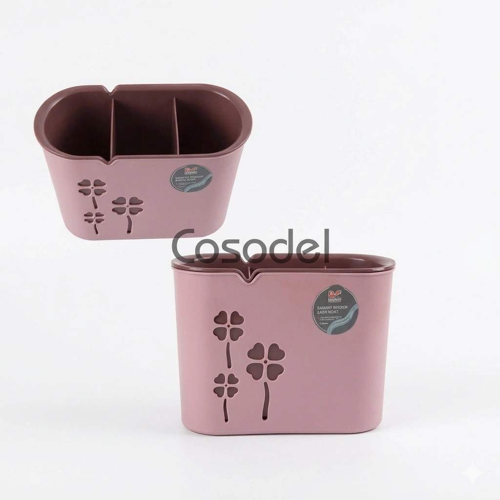 Plastic Cutlery Holder Holder/ Drainer - 3 Compartments 1