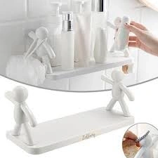 Self Adhesive Multipurpose Bathroom Rack ( Human Design ) 2