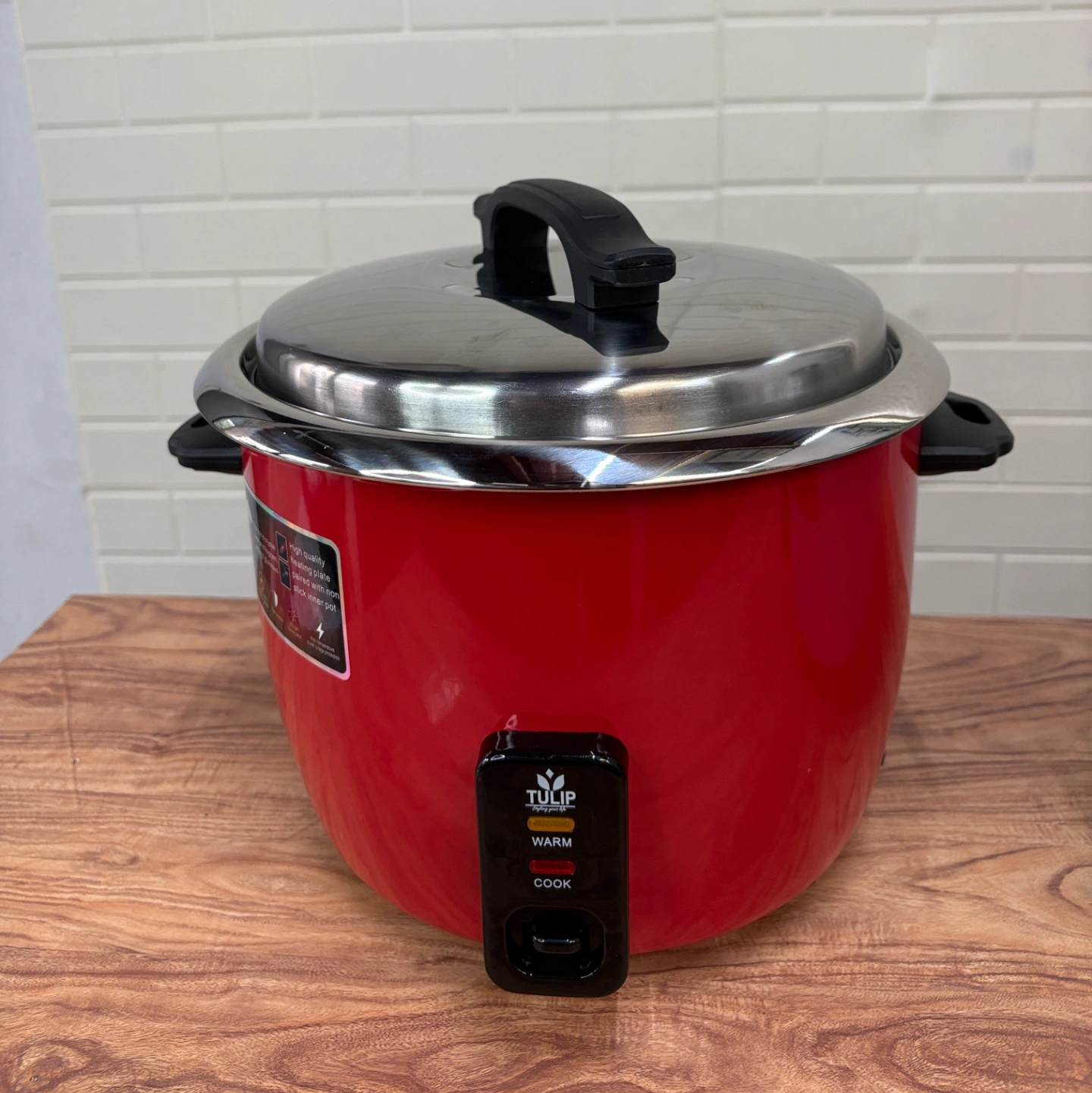 Tulip Red Drum-Style Electric Rice Cooker-2.2ltr 1