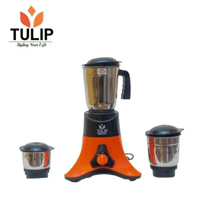 Tulip | Bolt Mixer Grinder 550w, 3-Speed, Stainless Steel - 3 Jar 1