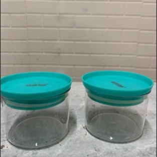 Unirize Air Tight Round Container 2pcs Set-500ml 1