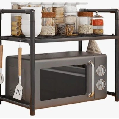 Full Metal Body Adjustable Multi functional Ovan Rack and kitchen storage 2