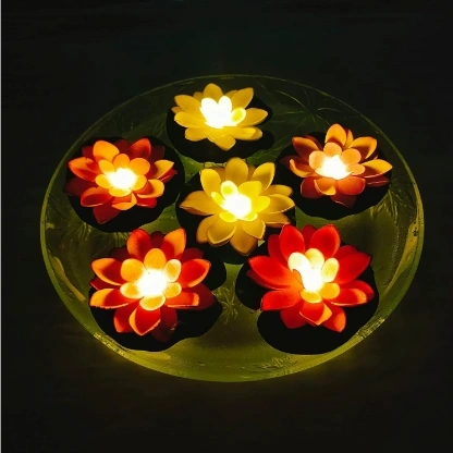 6pcs Water Sensor Lotus Led Diyo Light 1