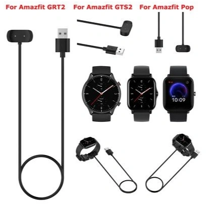 Amazfit Gtr 2/ Gts 2/ Gtr 2e/ Gts 2e/ Gts 2 Mini / T-Rex Pro / Bip U / Bip U Pro Charger Adapter USB Charging Cable Cord 1