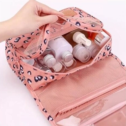 Travel toiletry pouch /Wall Hanging Foldable Multipurpose Makeup / Cosmetics / Toiletries/ Travel Pouch Bag 2