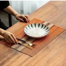 4 Pcs Bamboo Table Mat Set – Eco-Friendly Heat Resistant Dining Placemats (30*40CM) 3
