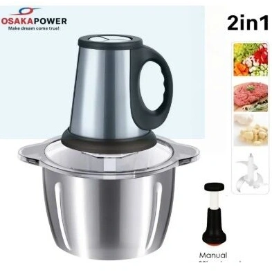 Osaka Power 2-in-1 Multifunctional Electric & Manual Food Chopper-5Ltr 2