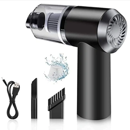 3 In 1 Portable Vacuum Cleaner Duster Blower Air Pump Wireless Hand-held Cleaning For Car & Home 3