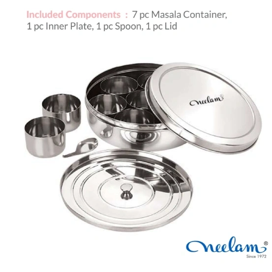 Neelam | Stainless Steel Masala Dabba-10pcs set 2