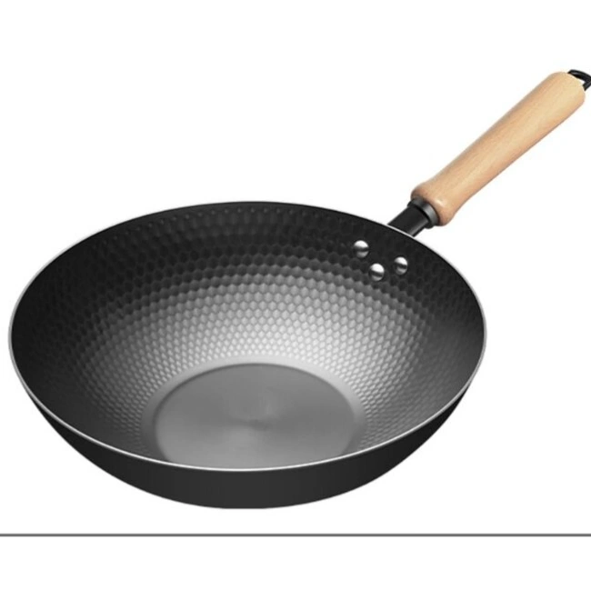 Iron Wok pan/ Flat base -32cm 1