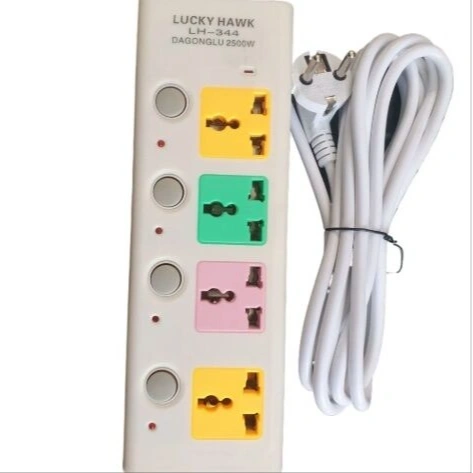 Lucky Hawk Extension Cord Multiplug - 4Port 5m 1