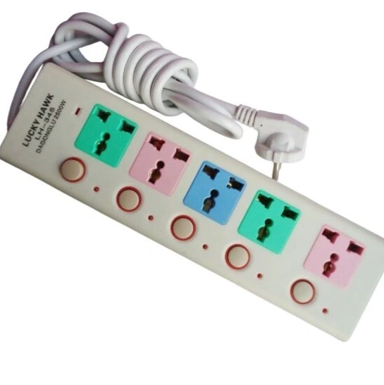 Lucky Hawk Extension Cord Multiplug - 5Port 3m 1
