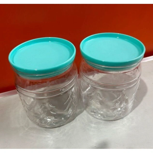 Transparent Container Jar 1100ml Classy 2pcs ( 1set ) 2