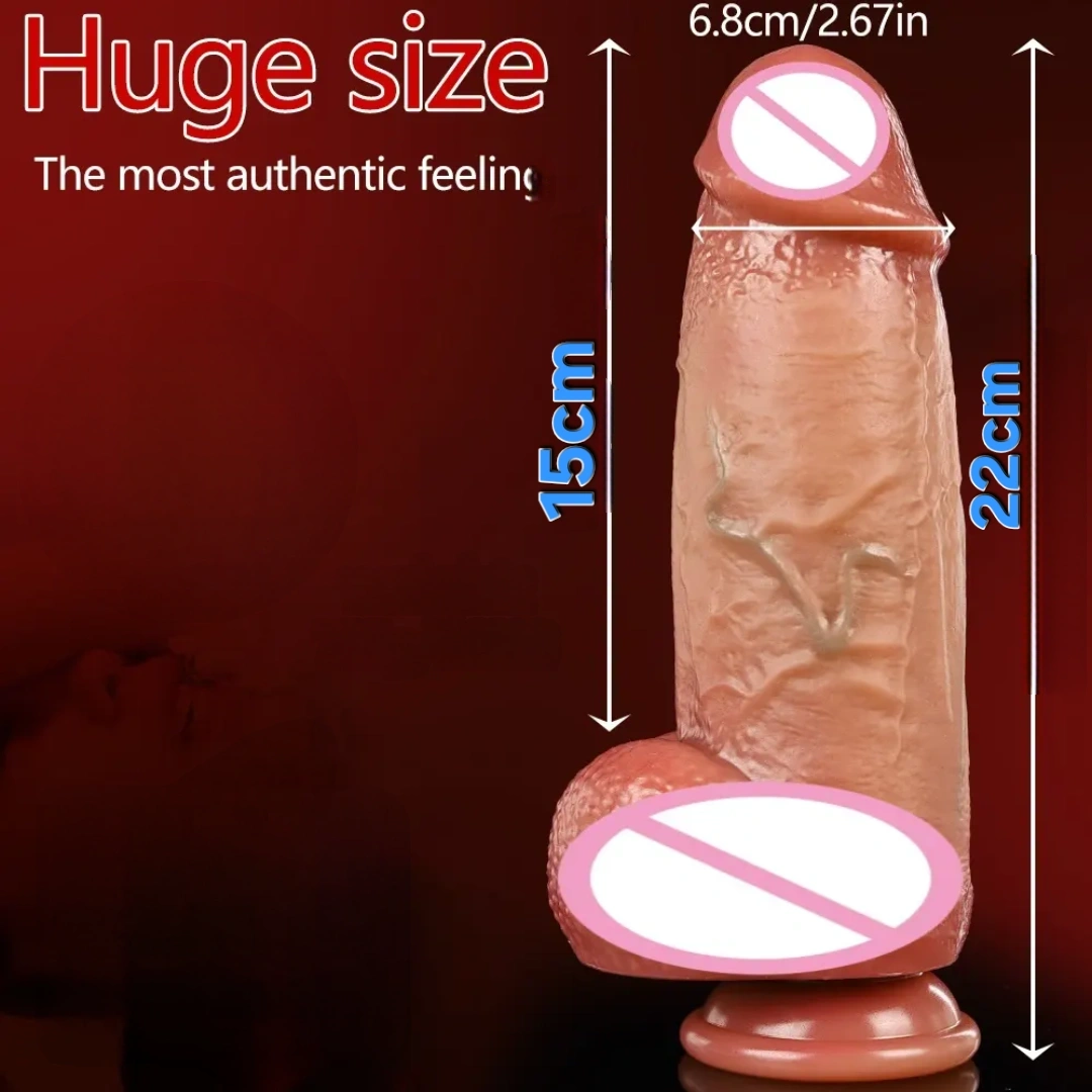 Extra Large Silicone Personal Massage Dildo Plug with Suction Cup Base – Soft, Flexible & Reusable Adult Personal Private intimate Care 4