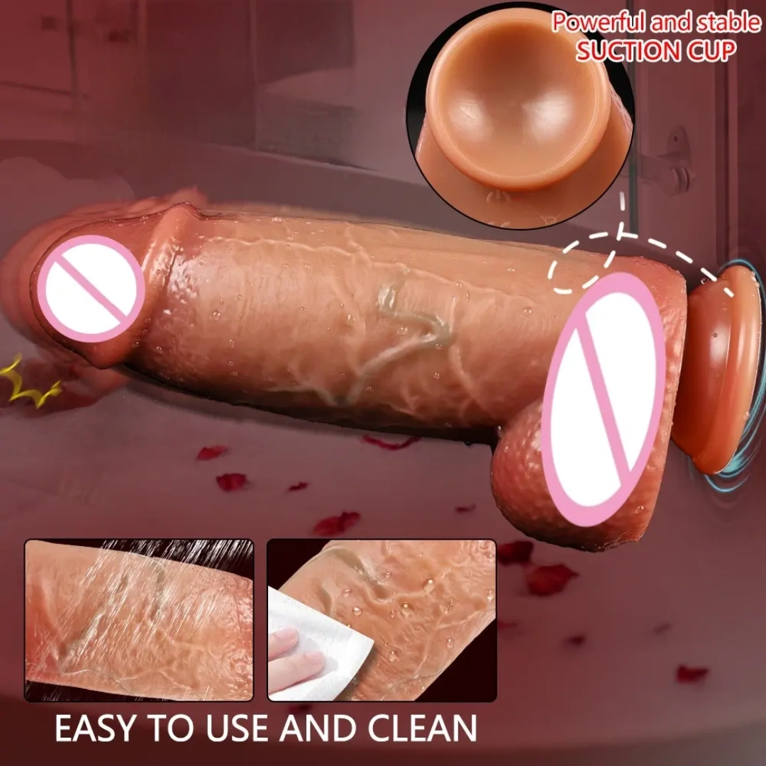 Extra Large Silicone Personal Massage Dildo Plug with Suction Cup Base – Soft, Flexible & Reusable Adult Personal Private intimate Care 1