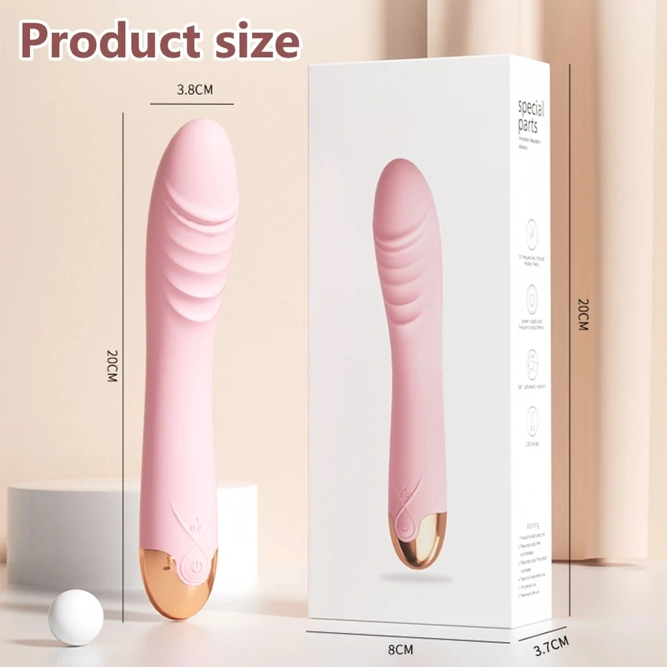 Premium Silicone Personal Wellness Massager – 10 Vibration Modes, USB Rechargeable, 20cm Dildo Intimate Private Products By Naughtynest 6